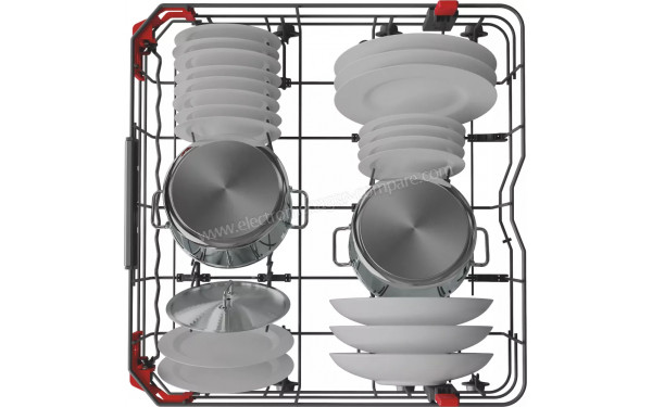 WHIRLPOOL WIO3O540PELG - Vue du panier inf&eacute;rieur