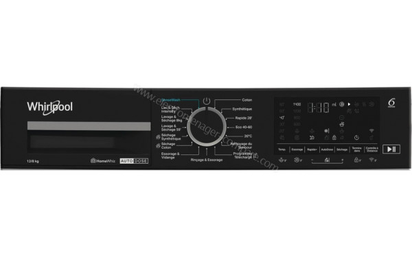 WHIRLPOOL WPD2836WADSFR - Panneau de commandes