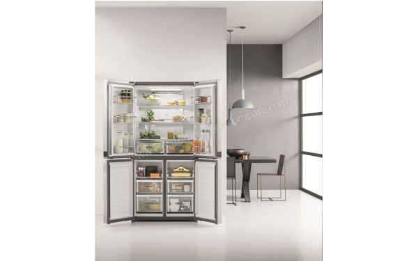 WHIRLPOOL WQ9B1L - Mise en situation, frigo ouvert