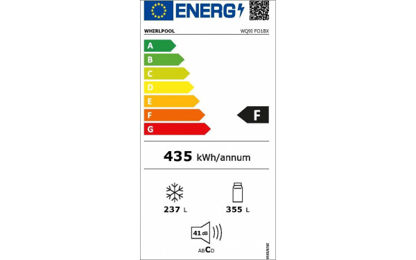 WHIRLPOOL WQ9IFO1BX - &Eacute;tiquette &eacute;nergie v2