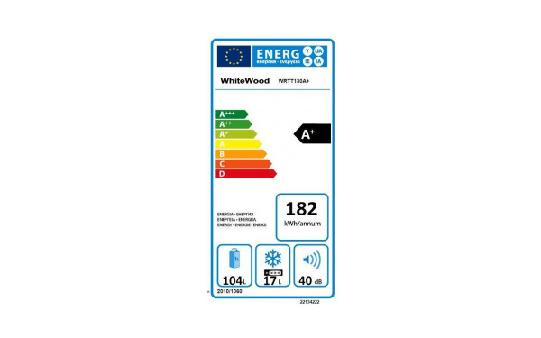 WHITEWOOD WRTT130A+ - &Eacute;tiquette &eacute;nergie