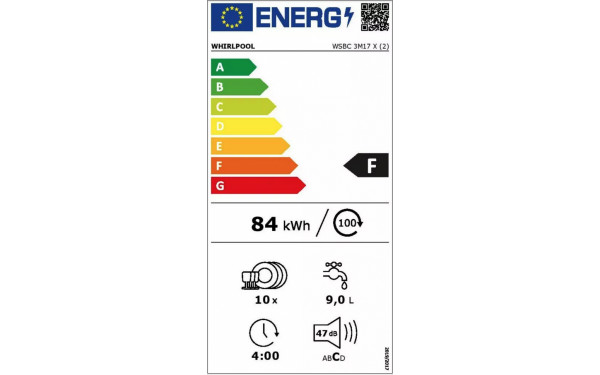 WHIRLPOOL WSBC3M17X - &Eacute;tiquette &eacute;nergie v2