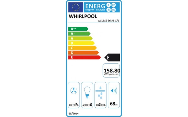 WHIRLPOOL WSLESS 66A/SX/1 - &Eacute;tiquette &eacute;nergie