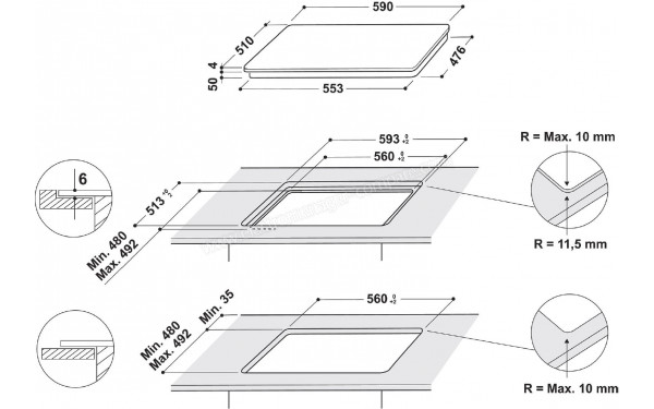 WHIRLPOOL WS Q4860 NE - Sch&eacute;ma technique