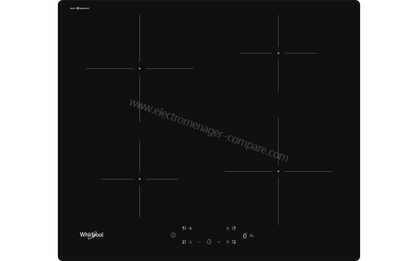 WHIRLPOOL WSQ5560NEBM - Vue du dessus