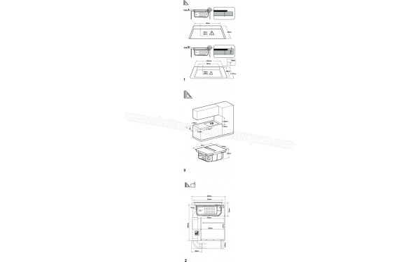 WHIRLPOOL WVH 1065B - Dimensions