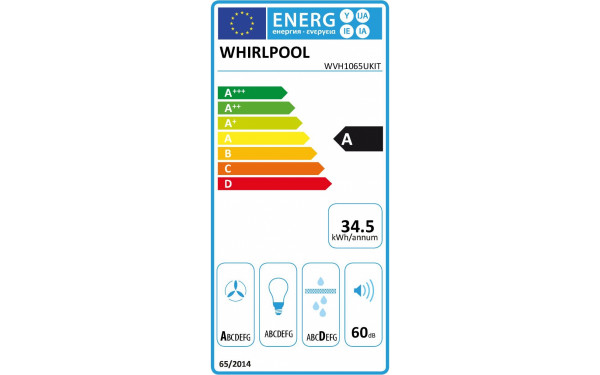 WHIRLPOOL WVH1065UKIT - &Eacute;tiquette &eacute;nergie