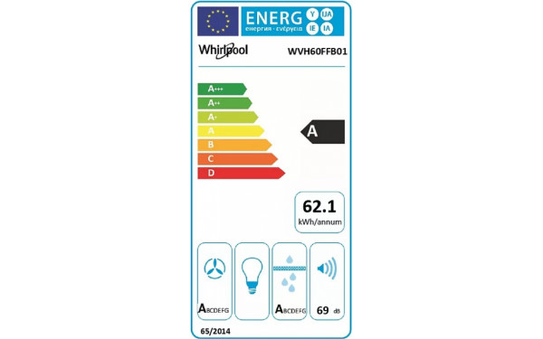WHIRLPOOL WVHS60FFB - &Eacute;tiquette &eacute;nergie