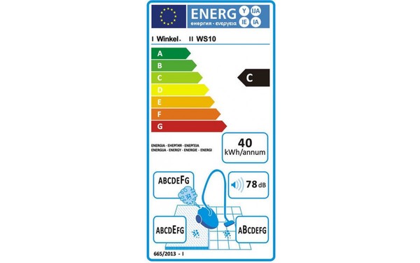 WINKEL WS10 - &Eacute;tiquette &eacute;nergie