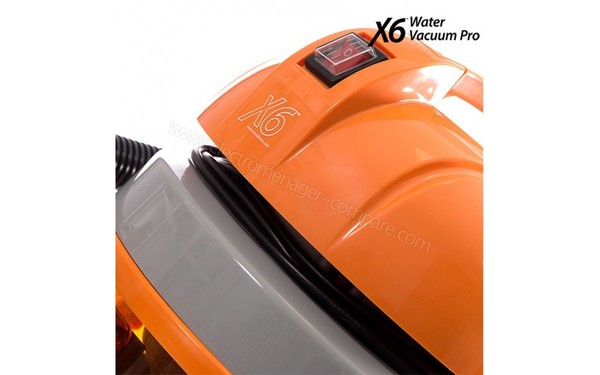 X6 Water Vacuum Pro - Bouton on/off