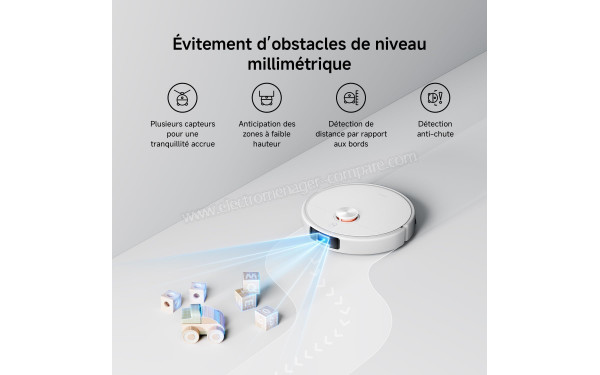 XIAOMI H50 Pro Blanc - Evitement d'obstacles de niveau millim&eacute;trique