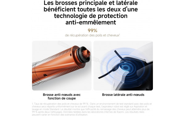XIAOMI Robot Vacuum 5 Blanc - Technologie de protection anti-emm&ecirc;lement
