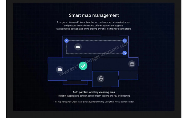 XIAOMI Mi Robot Vacuum Mop 2 Pro+ - Carte virtuelle modifiable