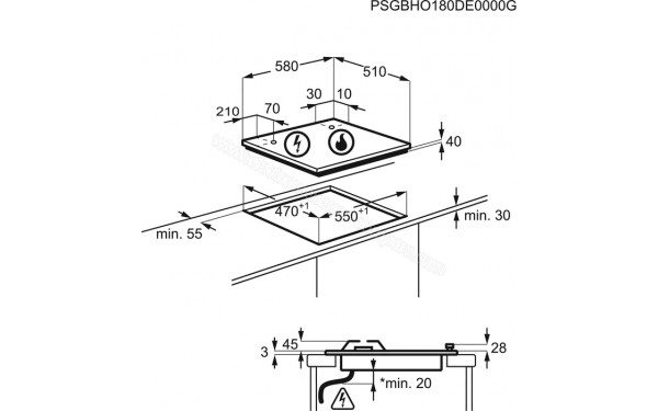 ZANUSSI ZGO62414BA - Sch&eacute;ma technique