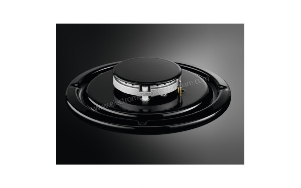 ZANUSSI ZGO62414BA - Zoom sur un foyer &agrave; gaz