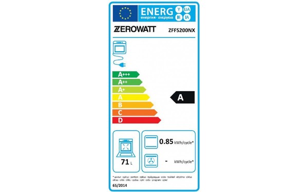 ZEROWATT ZFFS200NX - &Eacute;tiquette &eacute;nergie