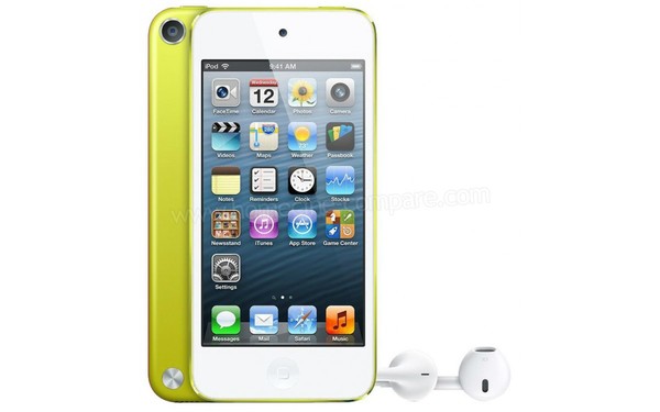 APPLE iPod touch 5G 32 Go Jaune Imports Europe - Face avant et arri&egrave;re