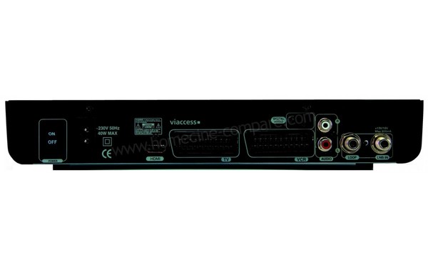 ASTON SIMBA HD TNTSAT - Vue arri&egrave;re + connectique