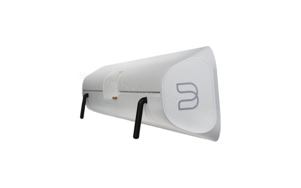 BLUESOUND Pulse SoundBar Blanc - Vue 3/4 arri&egrave;re