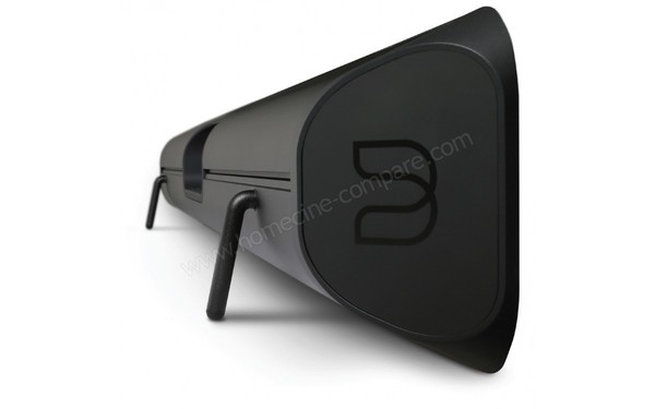 BLUESOUND Pulse SoundBar Noir - Vue 3/4 arri&egrave;re