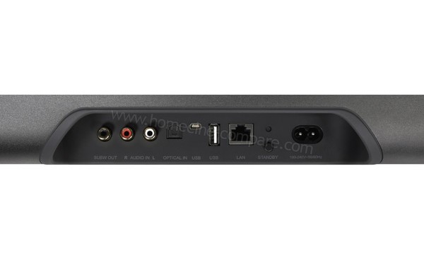 BLUESOUND Pulse SoundBar Noir - Connectique