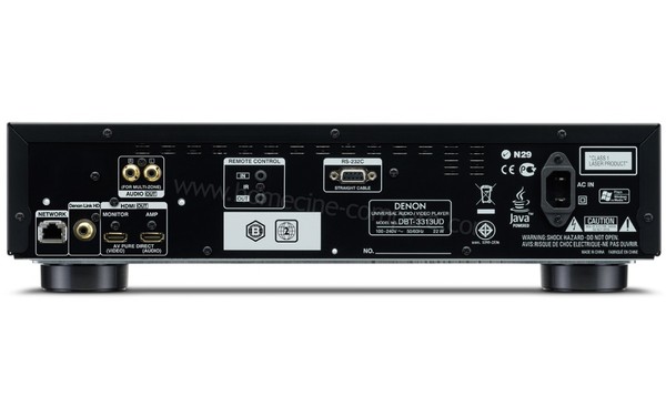 DENON DBT-3313UD Noir - Connectique