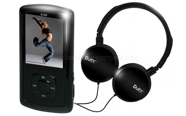 DJIX M260FM Noir 4 Go Casque - Baladeur vid&eacute;o et casque