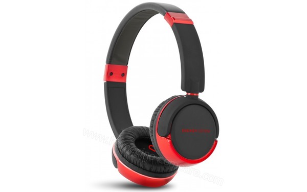 ENERGY SISTEM Energy MP4 DJ 2 Ruby Rouge - Vue 3/4 droite du Casque