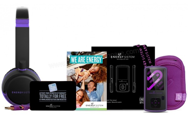 ENERGY SISTEM Energy MP4 DJ 2 Violet Dream - Accessoires fournis