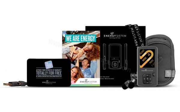 ENERGY SISTEM Energy MP4 Slim 3 Marron 8 Go - Accessoires fournis