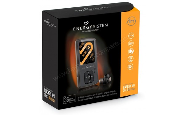 ENERGY SISTEM Energy MP4 Slim 3 Marron 8 Go - Packaging