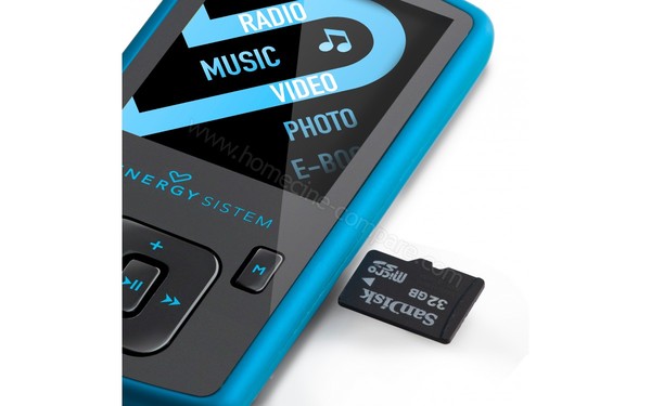 ENERGY SISTEM Energy MP4 Slim 3 Bleu 8 Go - Lecteur de carte