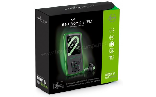 ENERGY SISTEM Energy MP4 Slim 3 Vert 8 Go - Packaging