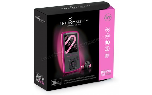 ENERGY SISTEM Energy MP4 Slim 3 Rose 4 Go - Packaging