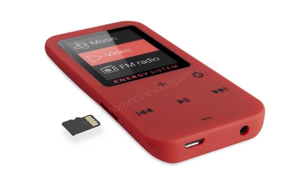 ENERGY SISTEM MP4 Touch 8 Go Coral - Vue 3/4 gauche 2