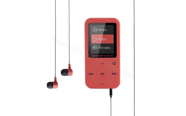 ENERGY SISTEM MP4 Touch 8 Go Coral - Vue de face 2