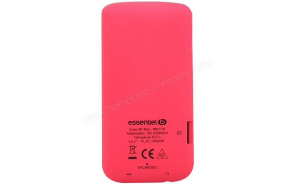 ESSENTIELB Enjoy BT 8 Go Rose - Vue de l'arri&egrave;re
