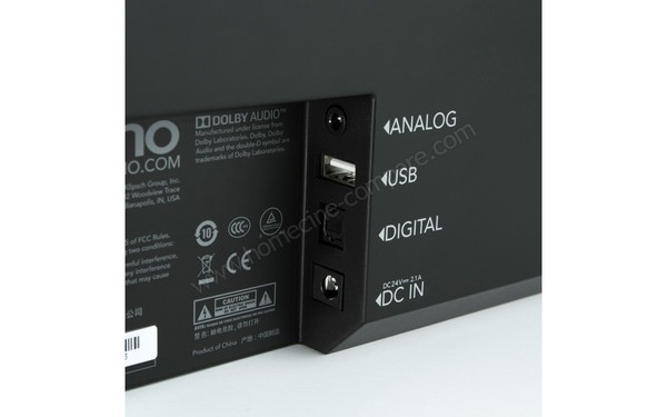 JAMO Studio SB 36 Noir - Connectique