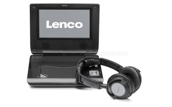 LENCO DVP-735 Gris - Vue de face avec casque