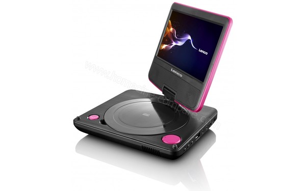 LENCO DVP-754 Rose - Ecran rotatif