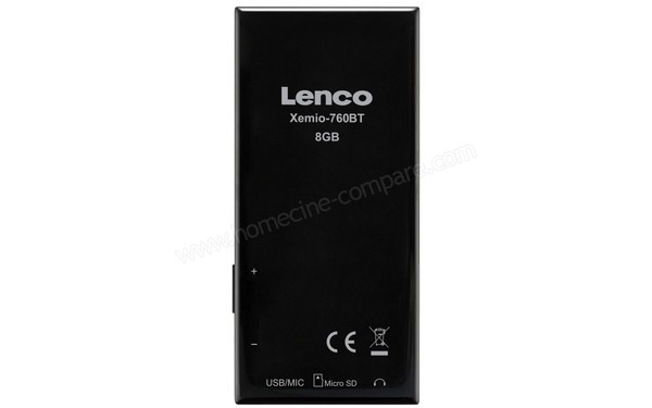 LENCO Xemio-760 BT Noir 8 Go - Vue de l'arri&egrave;re