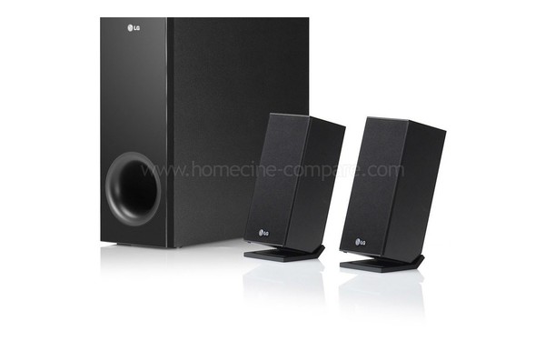 LG BH6220S - Soom sur le caisson de basse et 2 satellites