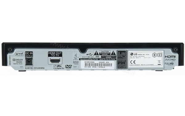 LG BP250 - Vue de l'arri&egrave;re