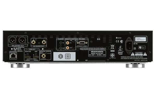 MARANTZ UD7007 Noir - Vue arri&egrave;re + connectique