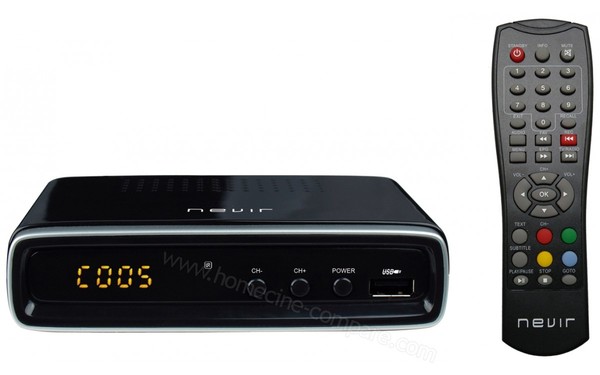 NEVIR NVR-2596TDT2P Noir - Vue de face