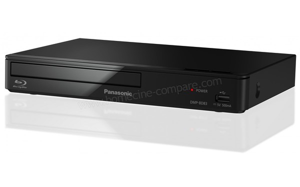 PANASONIC DMP-BD83EG Noir - Vue 3/4 droite