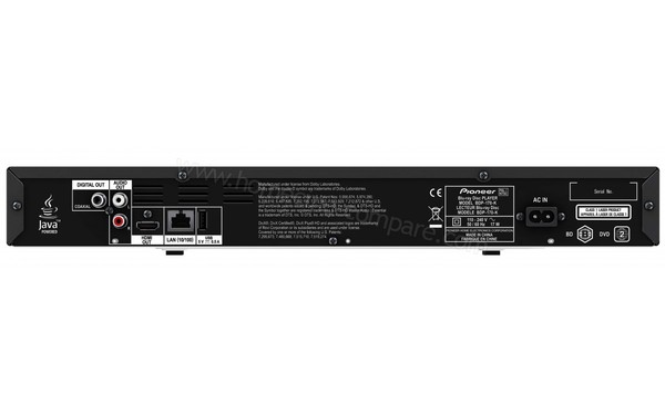 PIONEER BDP-170-K - Vue de l'arri&egrave;re