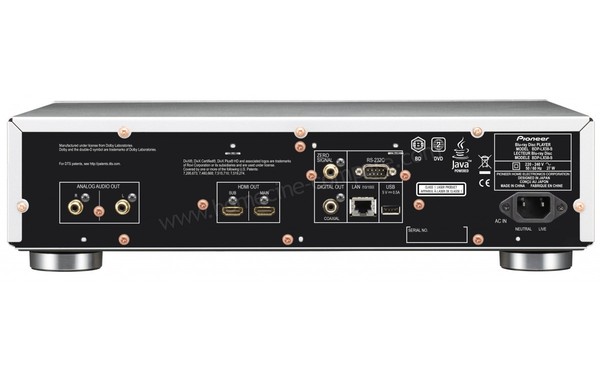 PIONEER BDP-LX58-S - Vue de l'arri&egrave;re