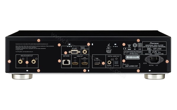 PIONEER UDP-LX500 - Vue de l'arri&egrave;re