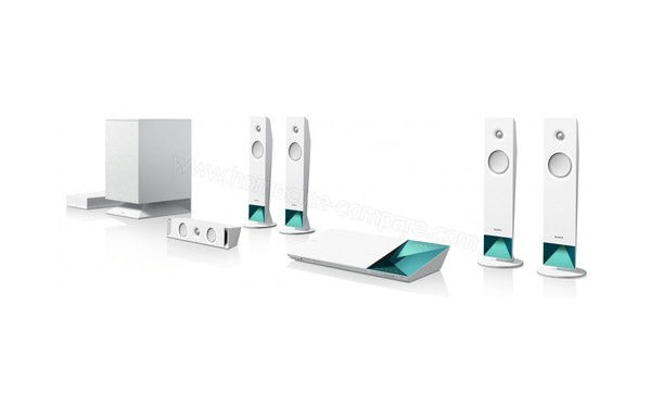 SONY BDV-N7100W Blanc - Vue 3/4 droit